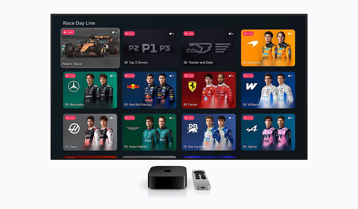 Apple TV to Stream Live Formula 1 Races Starting 2026 with Enhanced Features