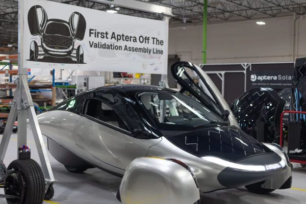 Aptera Completes First Solar Electric Vehicle Build on Validation Assembly Line