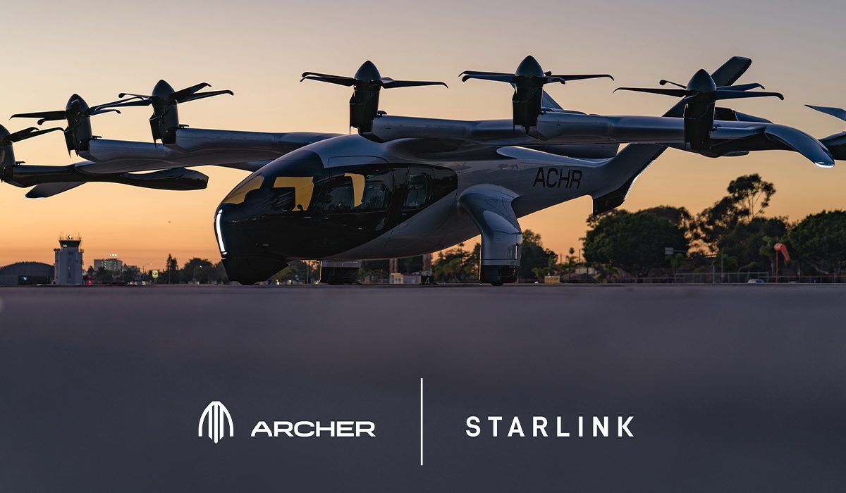 Archer Aviation Integrates Starlink Internet to Enhance eVTOL Air Taxi Connectivity and Autonomy Potential