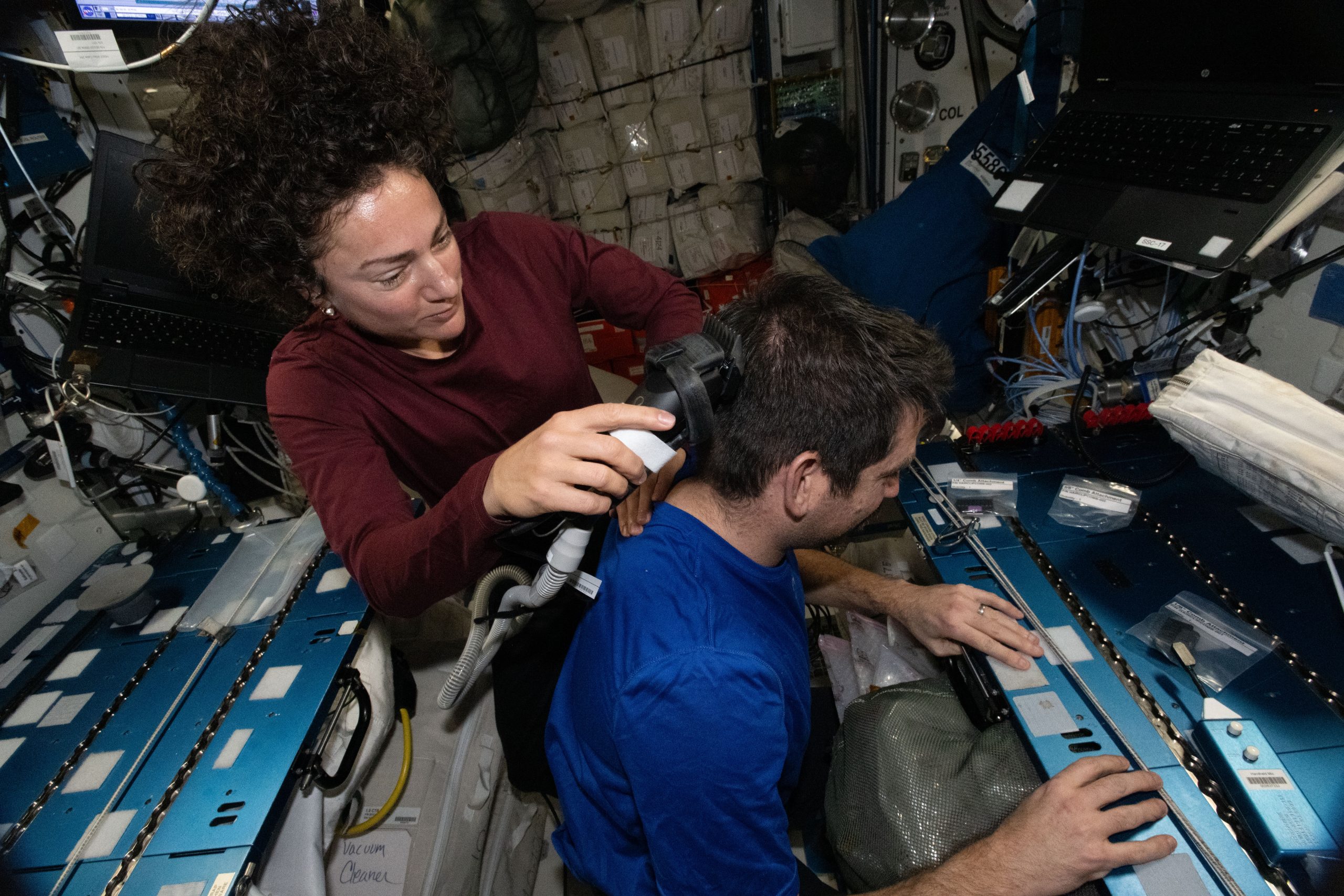NASA Astronauts Maintain Hygiene and Complete Housekeeping on the International Space Station
