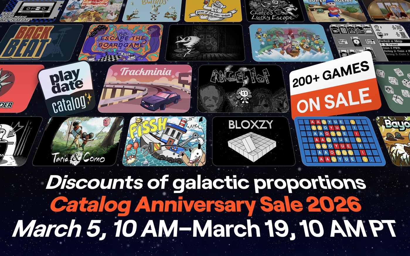 Playdate Catalog Celebrates 3-Year Anniversary with Two-Week Sale on Over 400 Games