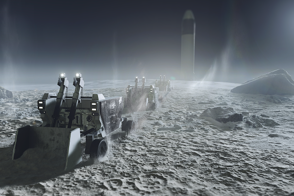 Electric Excavators Pave the Way for Autonomous Lunar Construction