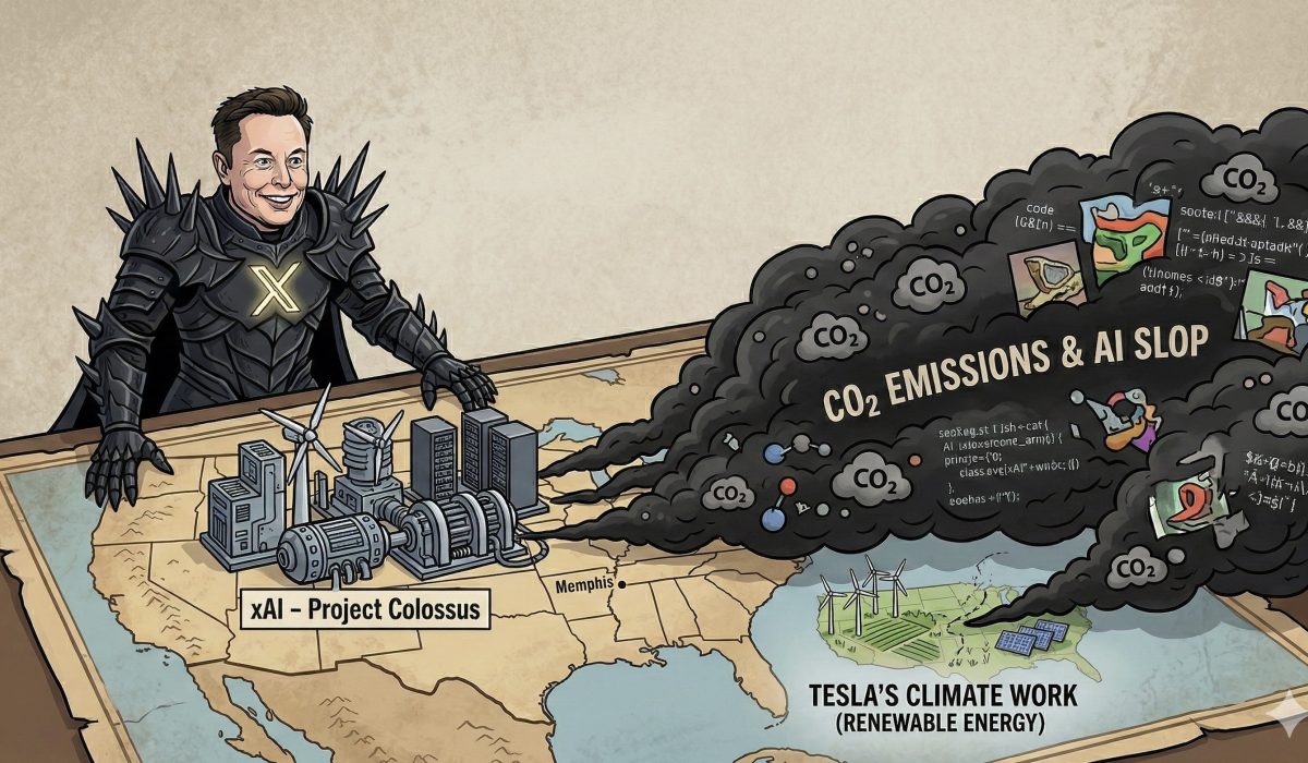 Elon Musk’s xAI Operations Raise Environmental Concerns Amid Tesla’s Climate Efforts