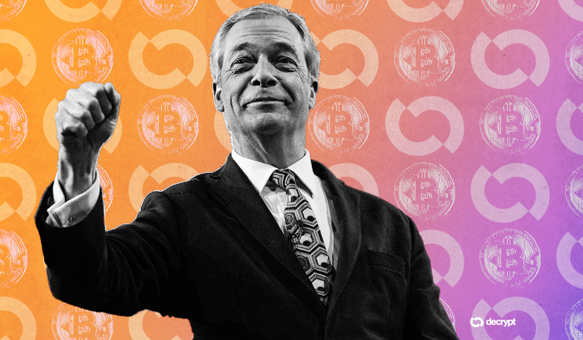 Nigel Farage Supports Bitcoin Treasury Firm in $333,000 Fundraising Round