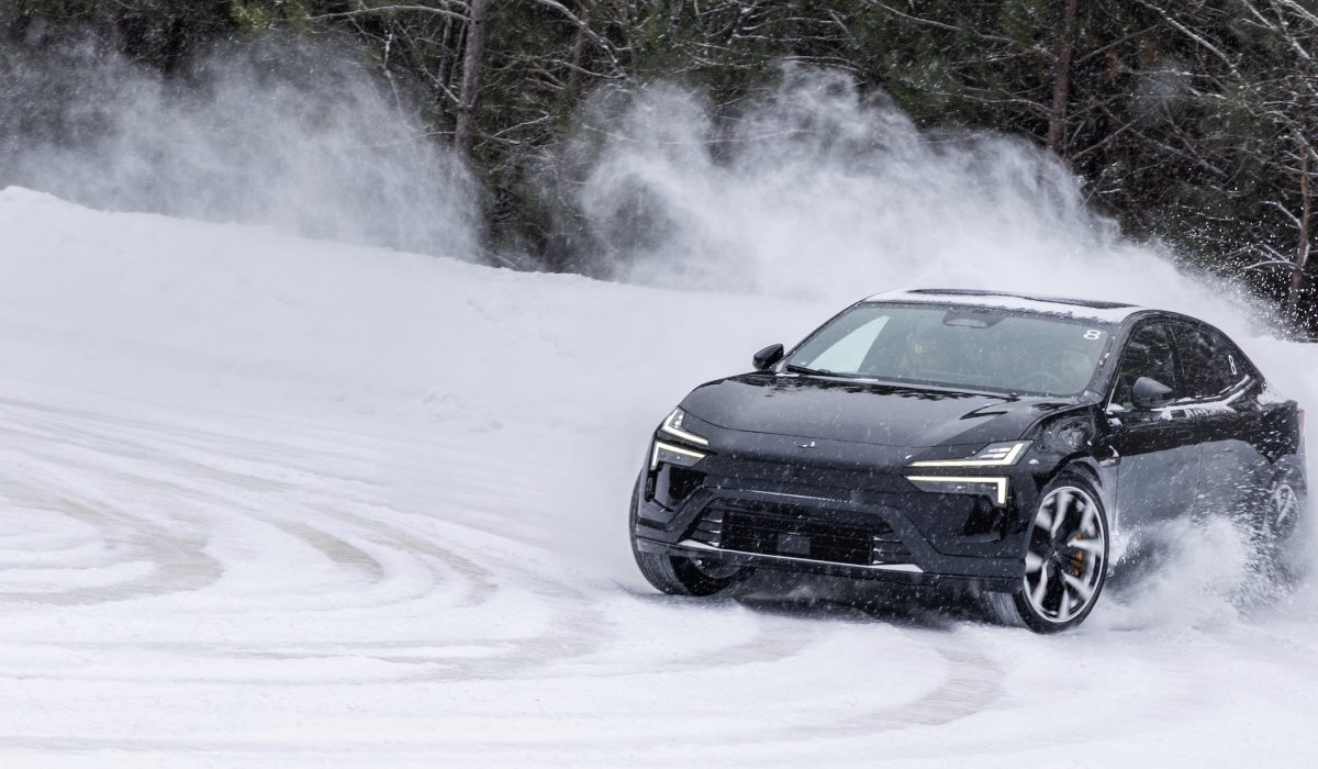 Polestar 4 Impresses with 544 HP and Expert Handling on Ice at Mecaglisse Track