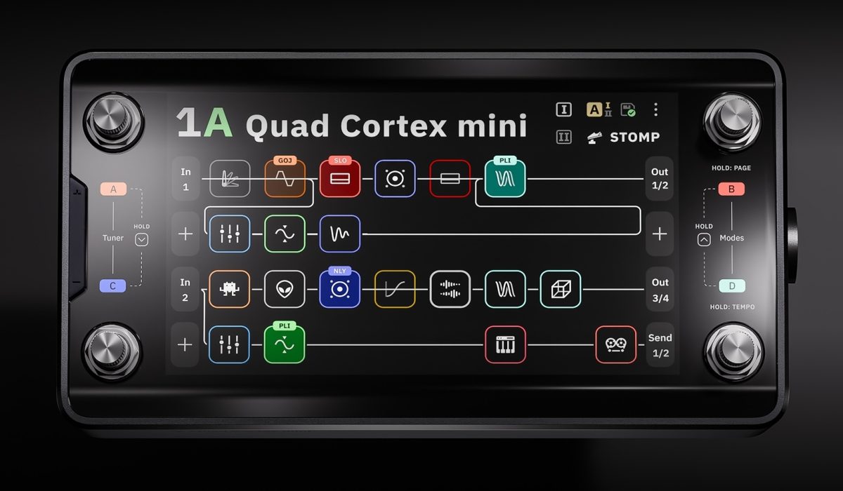 Quad Cortex Mini Amp Modeler Brings High-Power Guitar Modeling to Compact Form