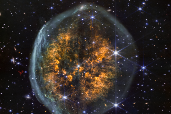 Webb Telescope Reveals Detailed Views of the Exposed Cranium Nebula